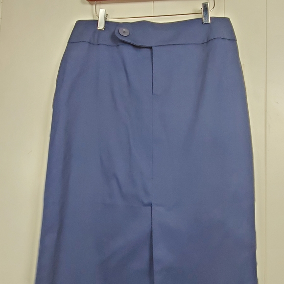 NWT Alanni Blue pencil skirt with slit size 10 - Picture 6 of 10